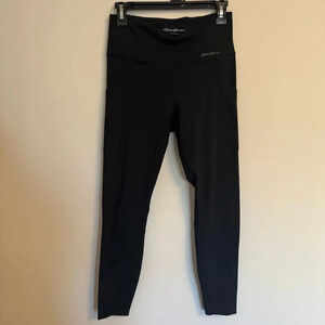 2/20 Eddie Bauer Women’s Trail Tights Black Leggings - Small